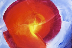 »Life is a circle«, Encaustic on canvas