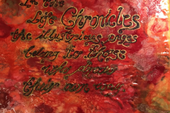 »Life Chronicles«, Encaustic on canvas, 25x30
