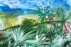 Nature, Encaustic on paper, 15x21