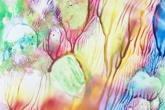 Coral reef, Encaustic on paper, 21x30