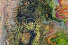 »Crazy Woman«, Feb 2023, Acrylic on cotton, 12x17