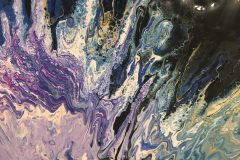 »Detail of Blue Agate«, Feb 2023, Acrylic on Canvas