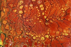 »Fire Cloumns«, Feb 2023, Acrylic on cotton, 12x17