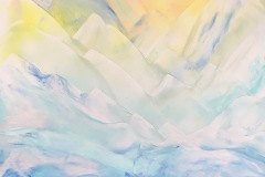 »Peace and Freedom 2«, Encaustic on paper, 15x21